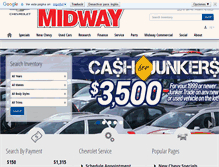 Tablet Screenshot of midwaychevy.com
